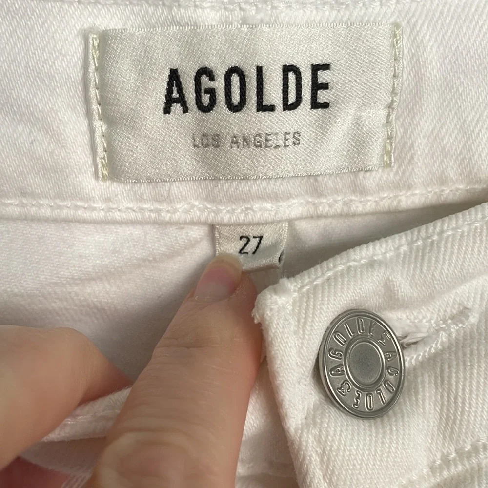 Agolde White Denim Jeans